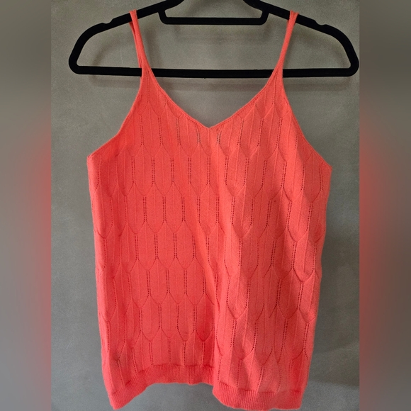 2 FOR 1!! Amazon | Orange Sleeveless Knit Top + Beige (Same), Ptp 17" - Picture 7 of 11